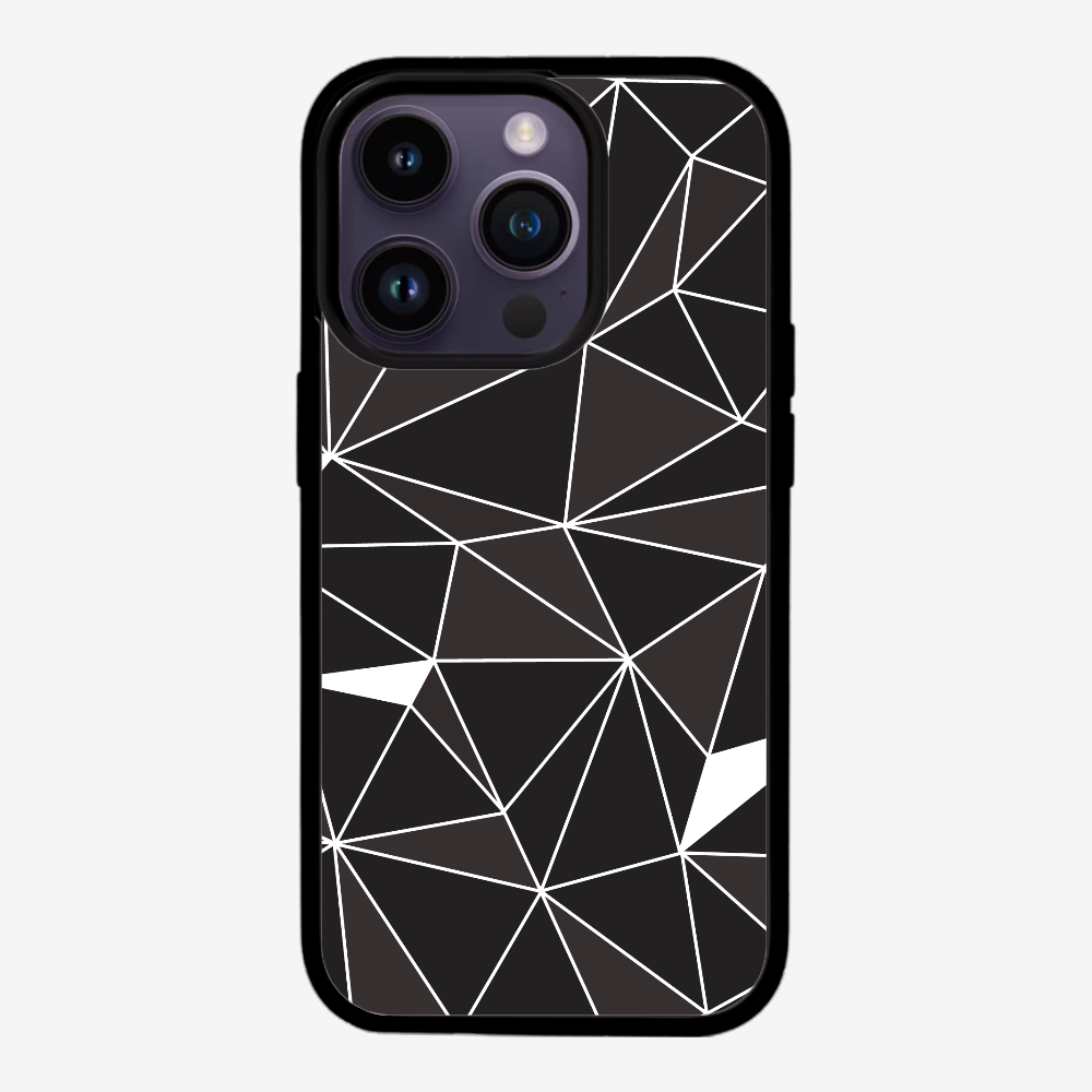 Black & White Polygon Phone Case