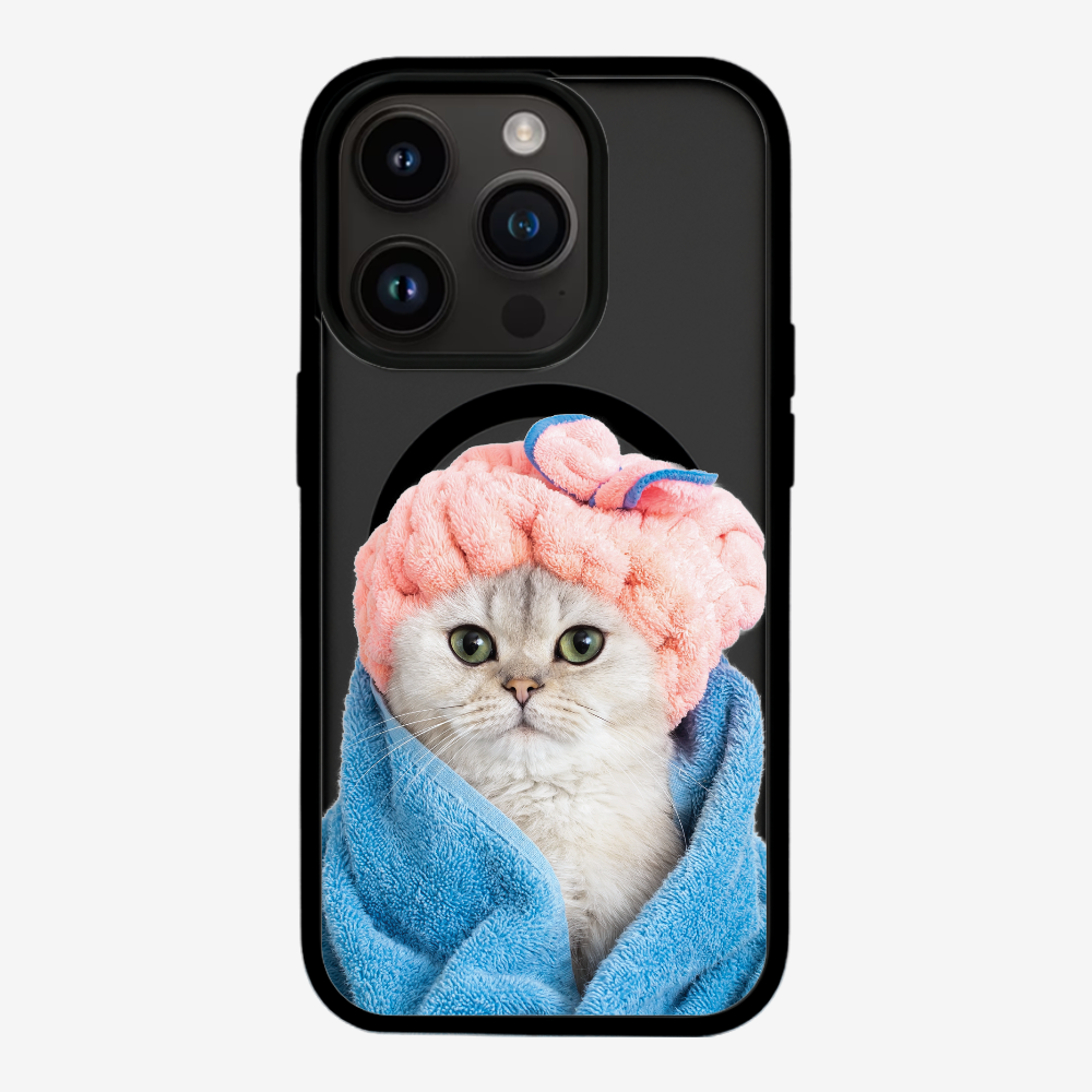 Cute White Kitten (Transparent) Phone Case