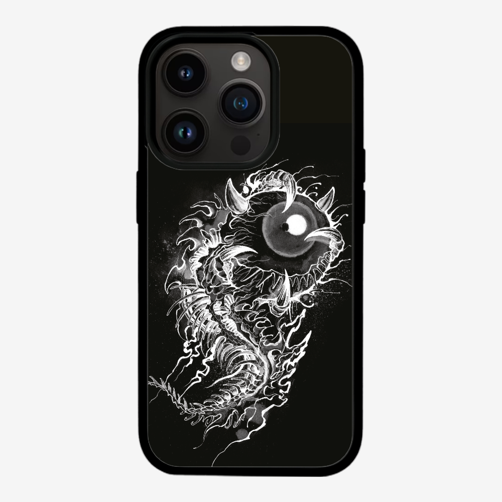 Fish Monster (Black) Phone Case