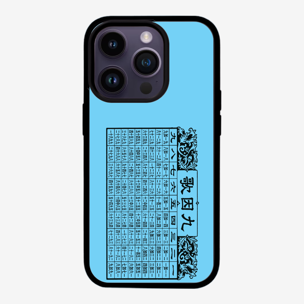 Multiplication Table Phone Case