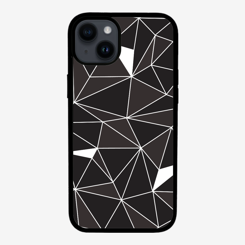 Black & White Polygon Phone Case