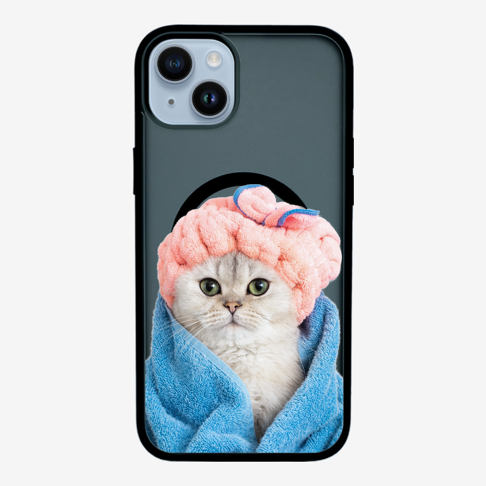 Cute White Kitten (Transparent) Phone Case