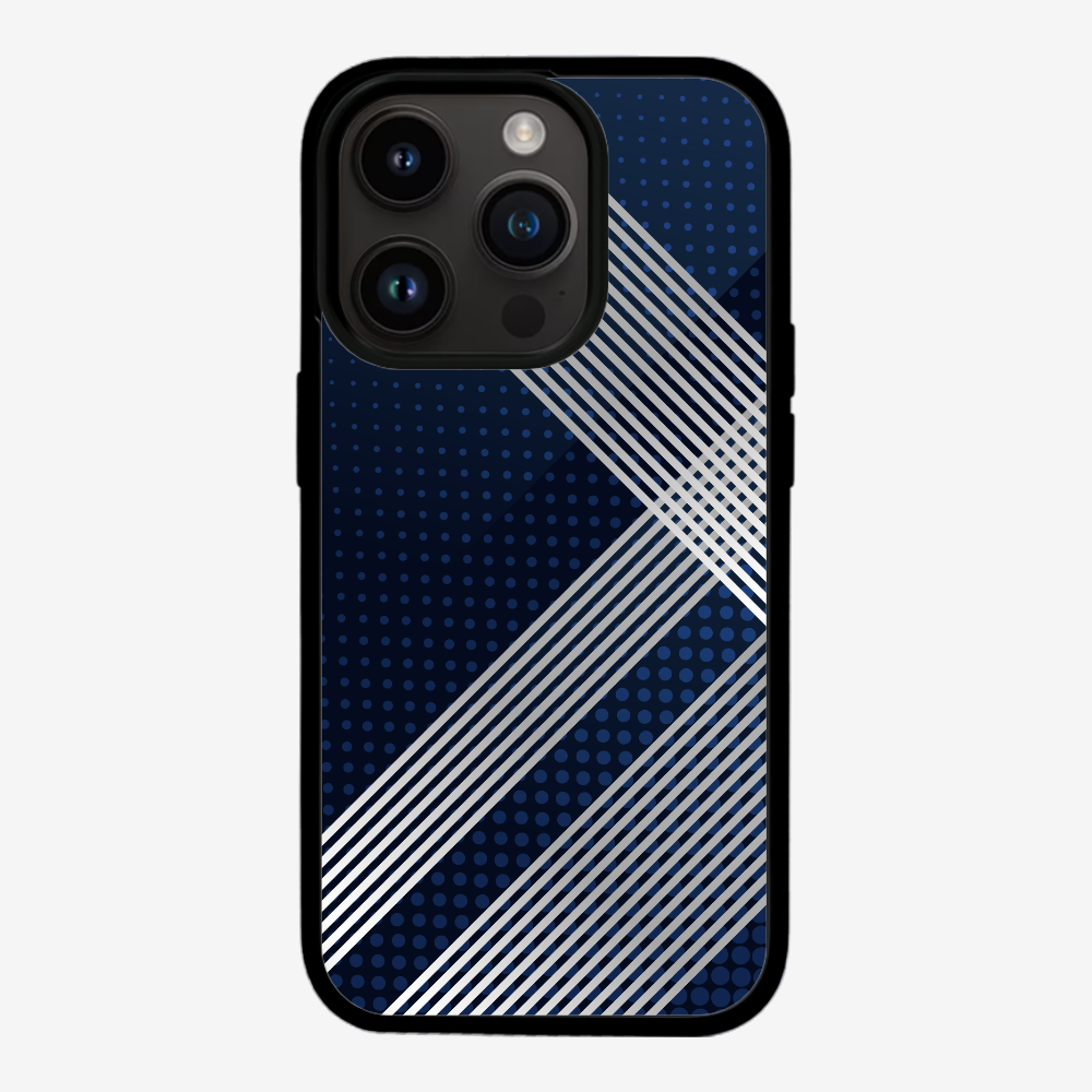 White Stripes Diagonal Phone Case