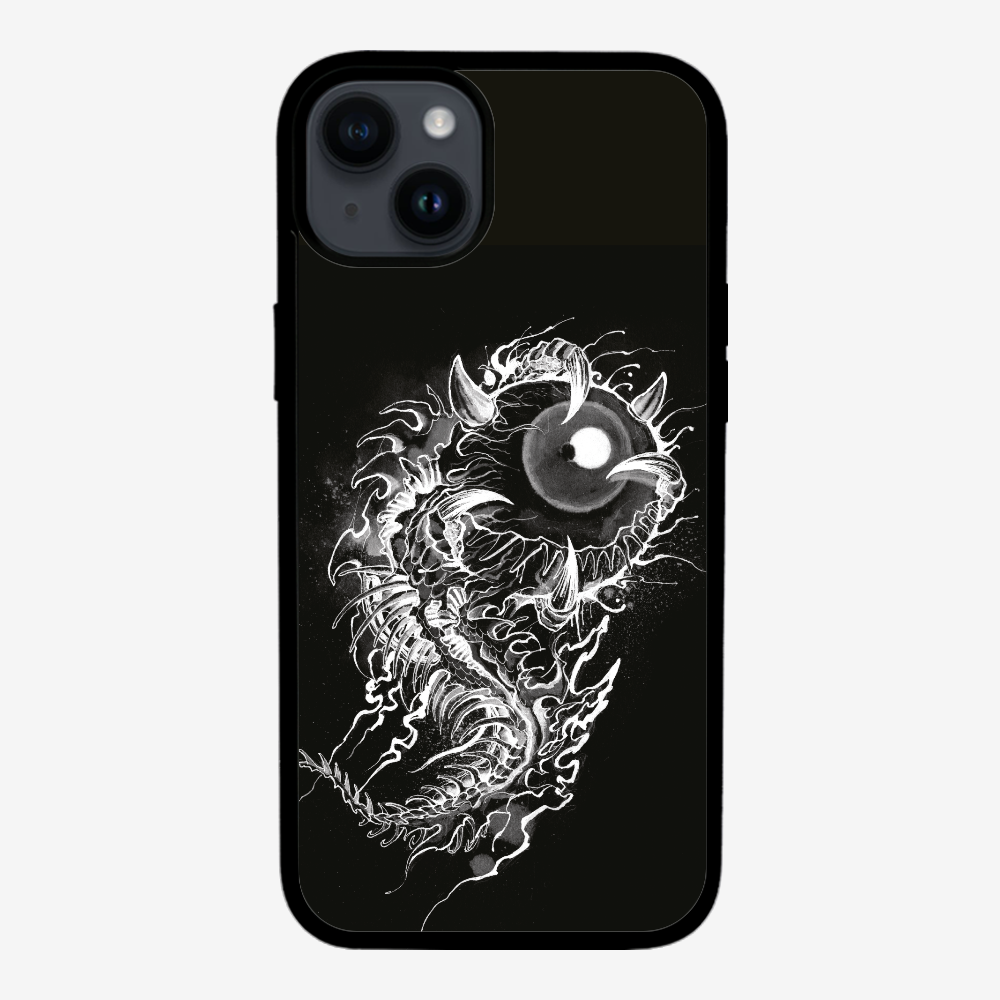 Fish Monster (Black) Phone Case