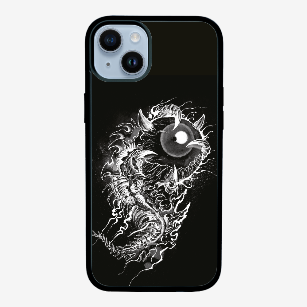 Fish Monster (Black) Phone Case