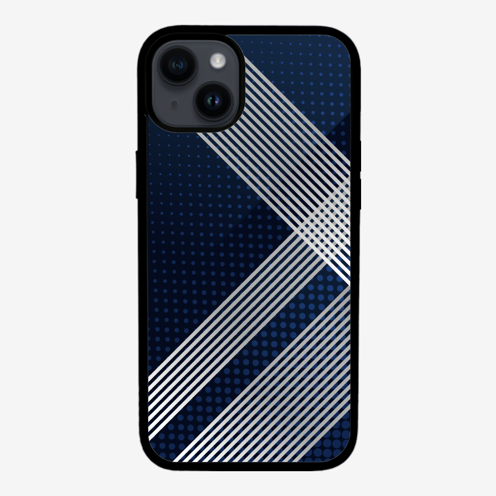 White Stripes Diagonal Phone Case