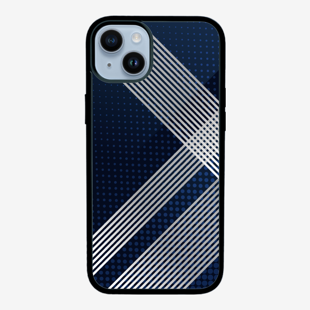 White Stripes Diagonal Phone Case