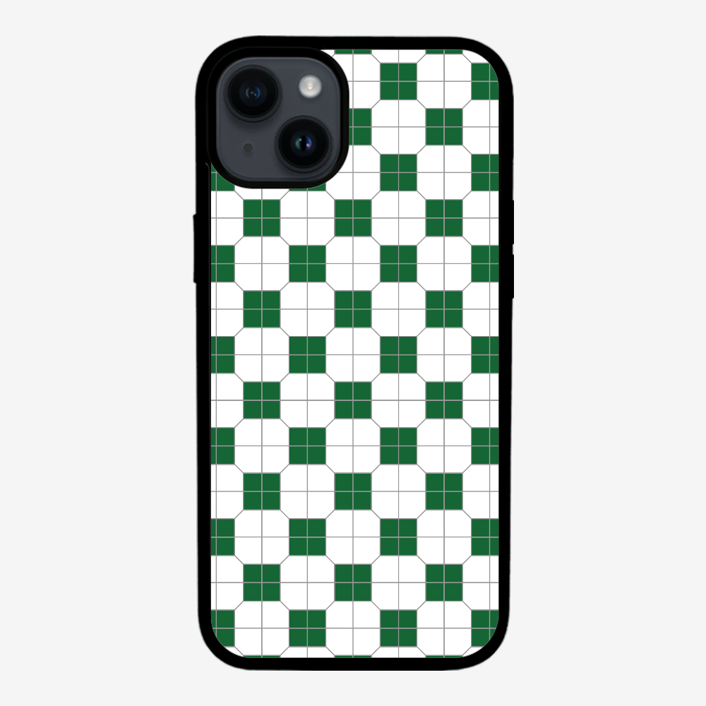 White-green Mosaic Tile Phone Case