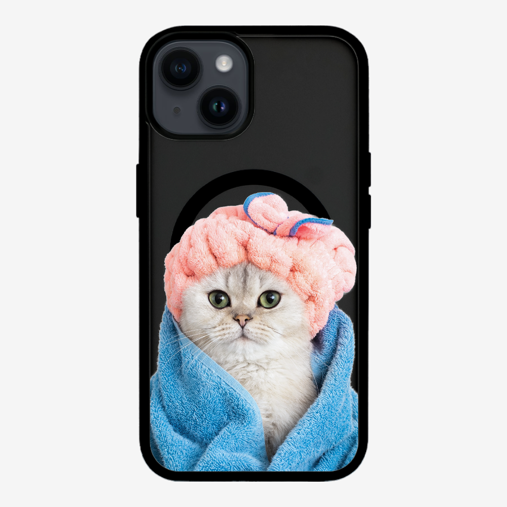 Cute White Kitten (Transparent) Phone Case