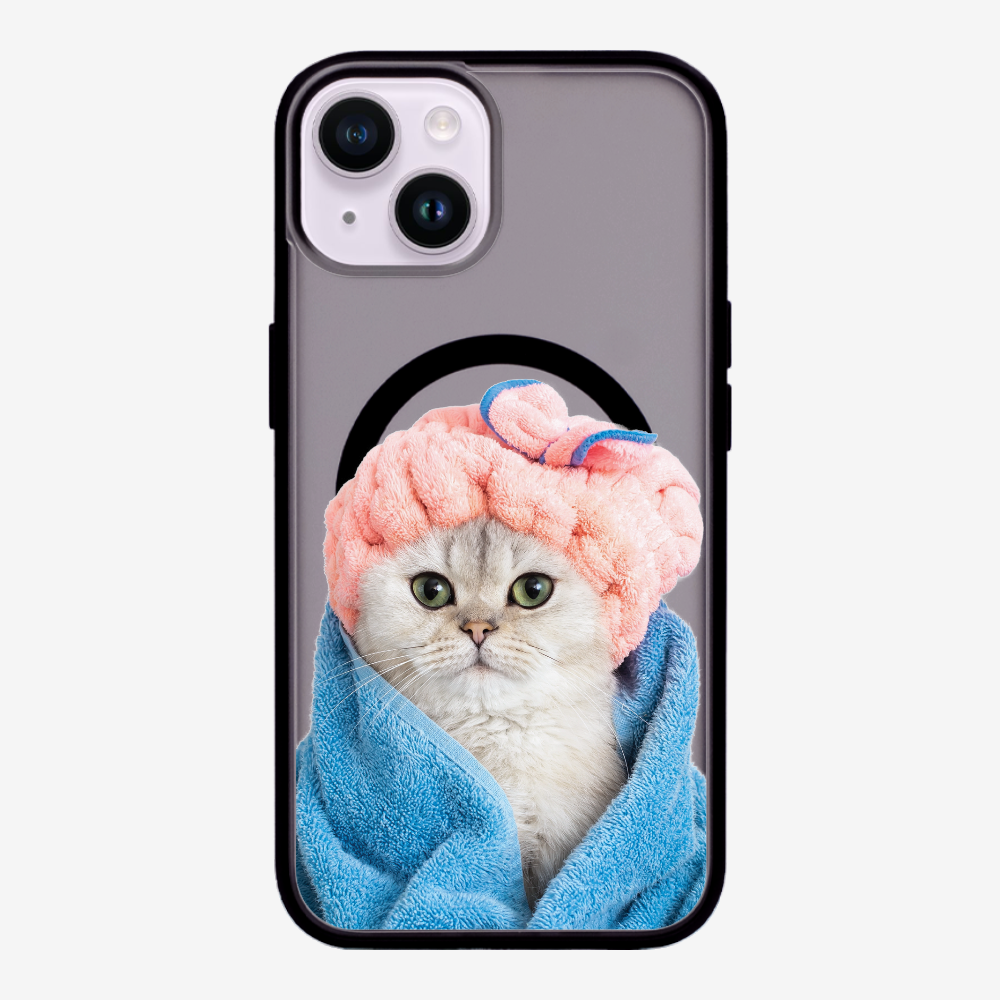 Cute White Kitten (Transparent) Phone Case