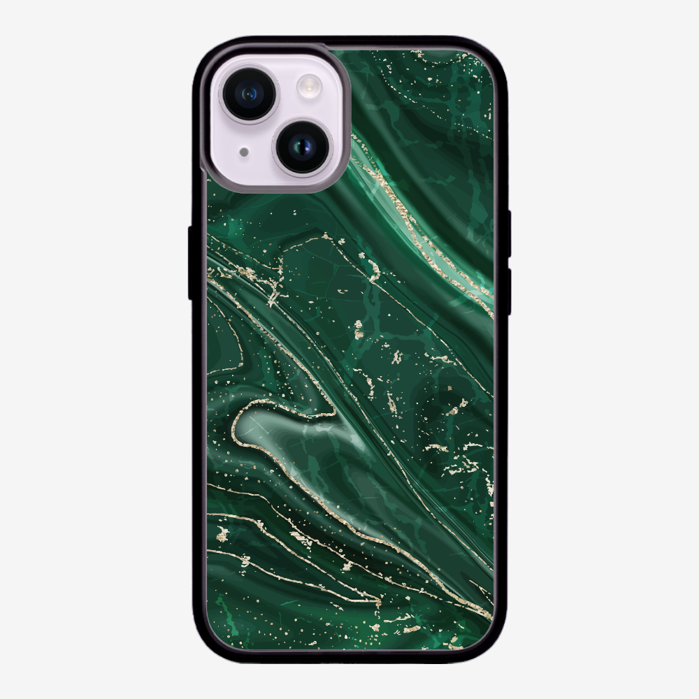 Dark Green Marble Phone Case