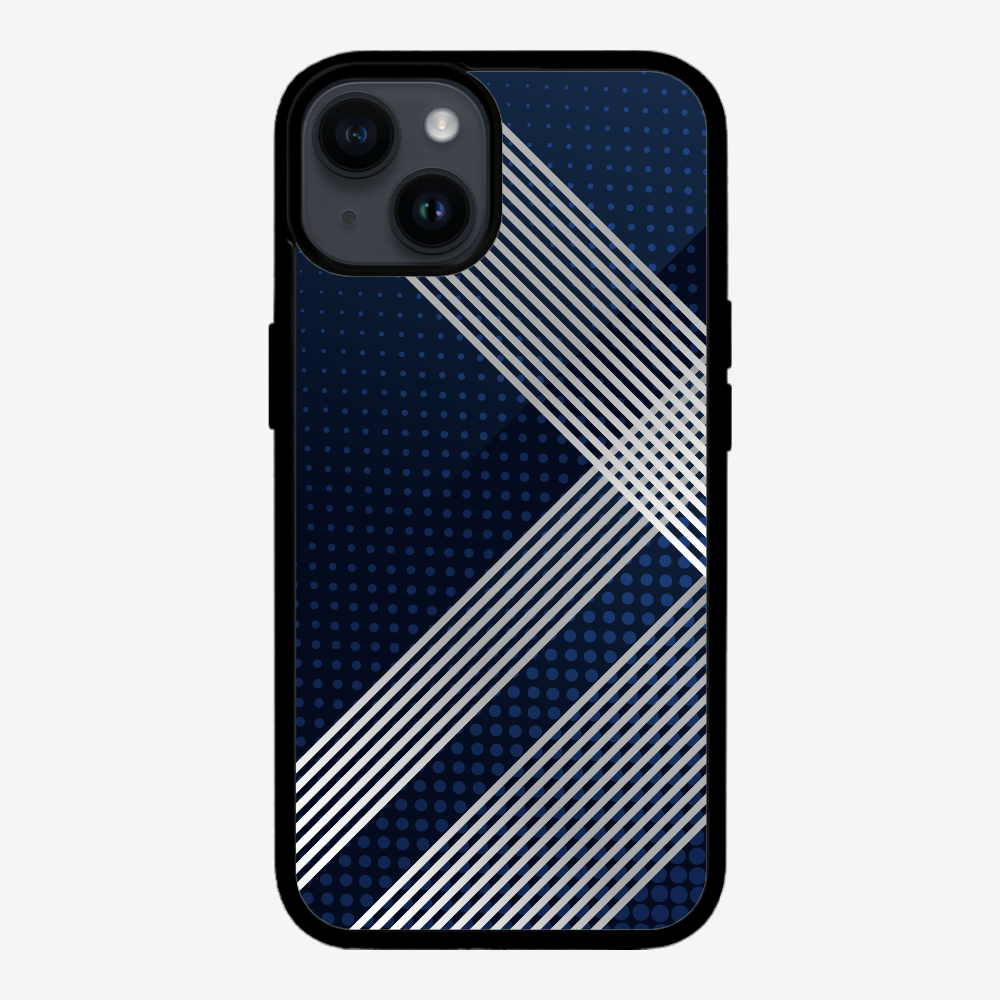 White Stripes Diagonal Phone Case