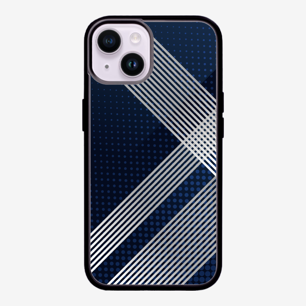 White Stripes Diagonal Phone Case