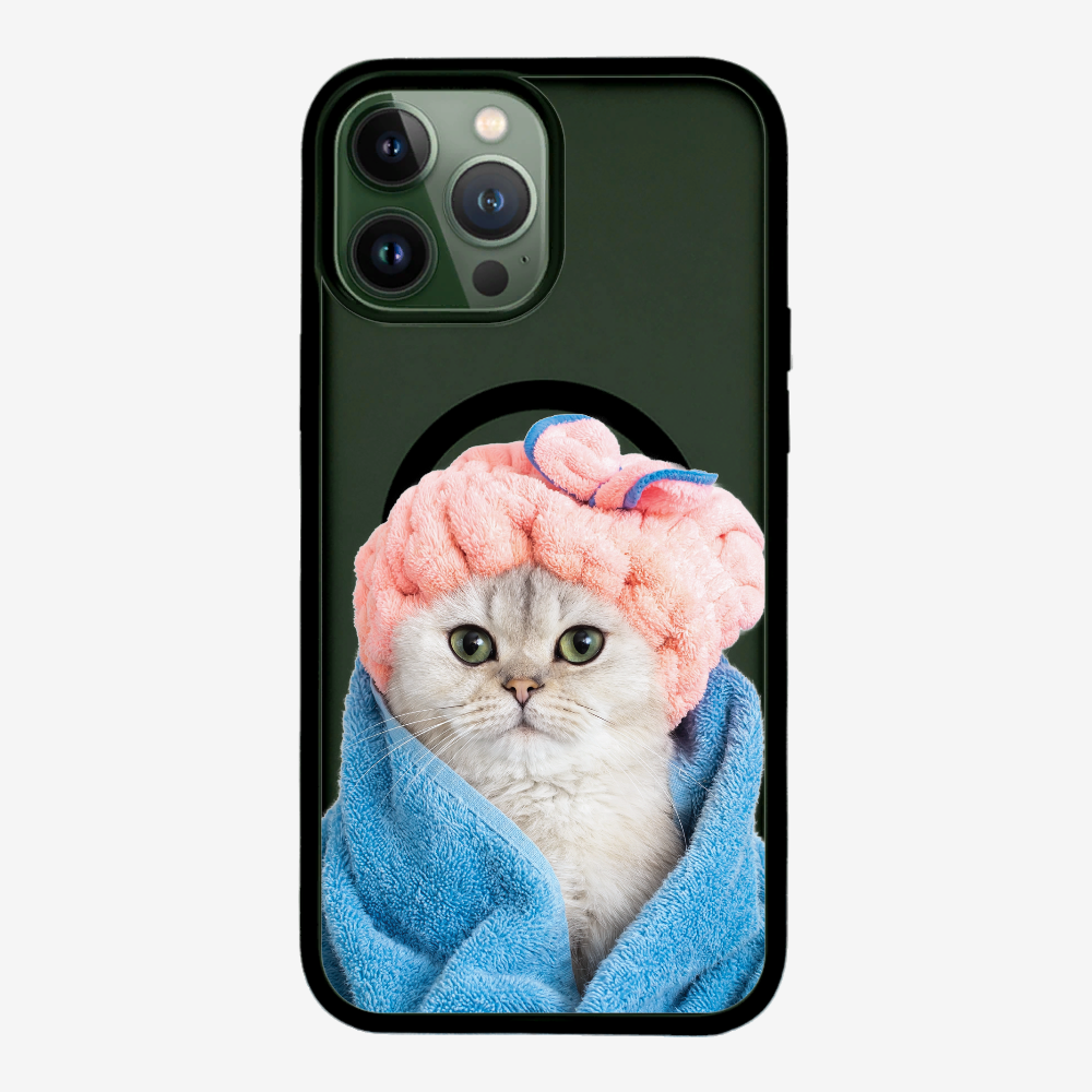 Cute White Kitten (Transparent) Phone Case