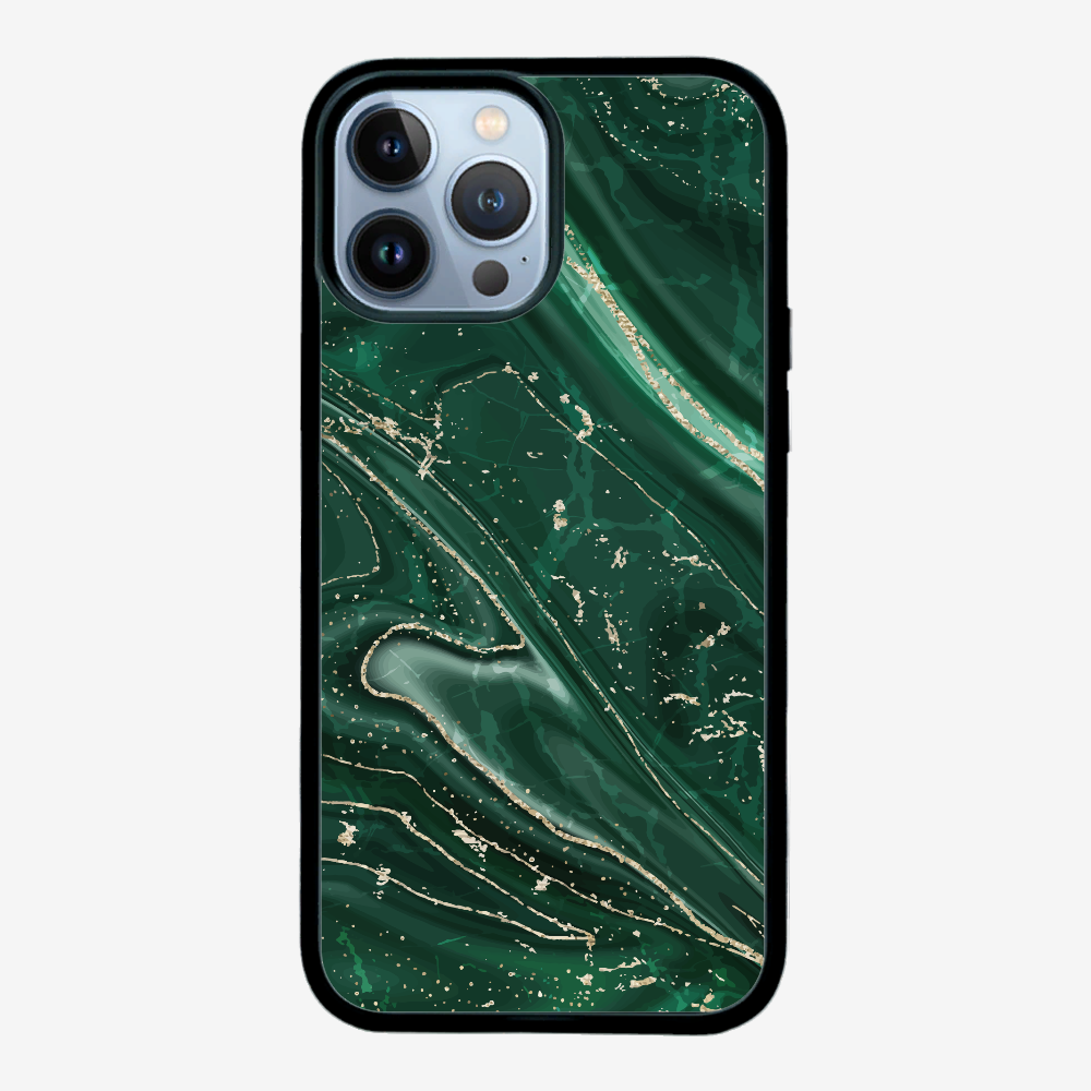 Dark Green Marble Phone Case