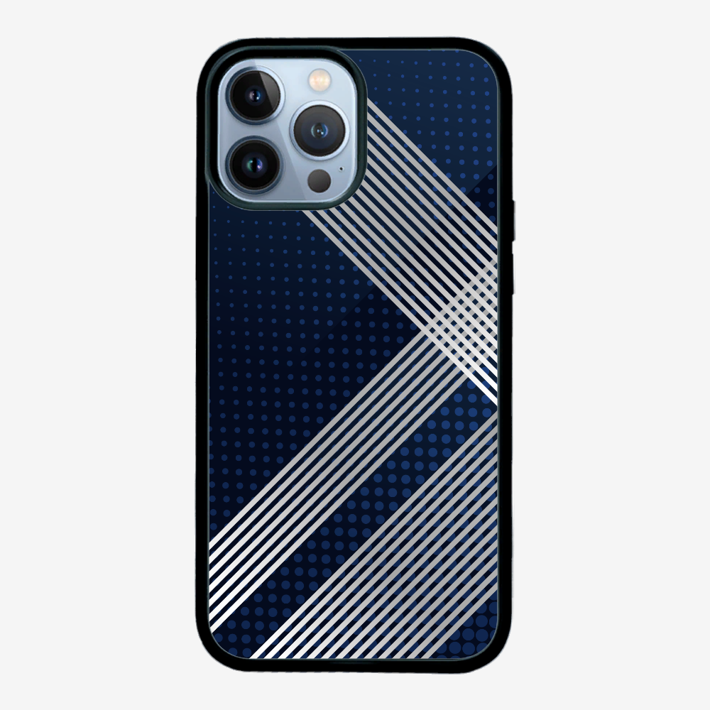 White Stripes Diagonal Phone Case