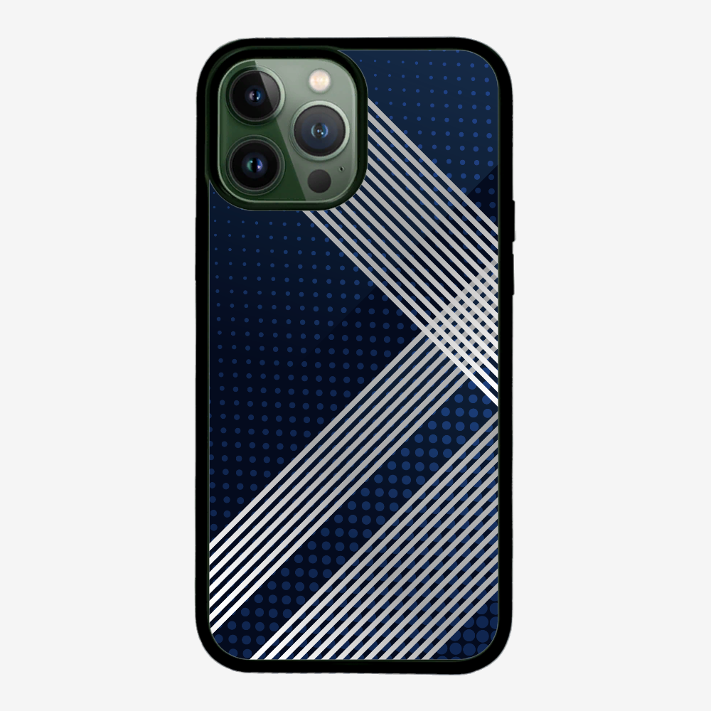 White Stripes Diagonal Phone Case