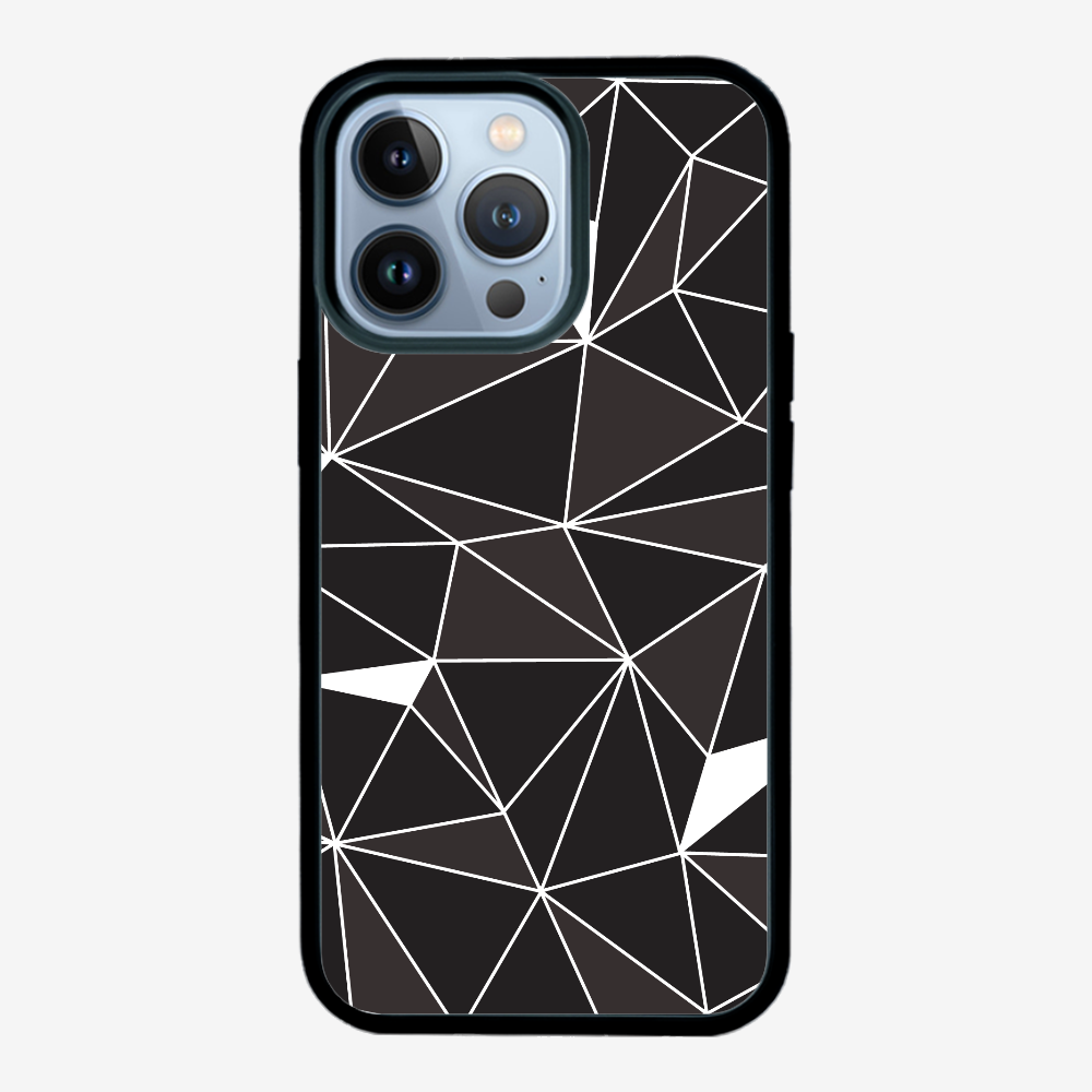 Black & White Polygon Phone Case