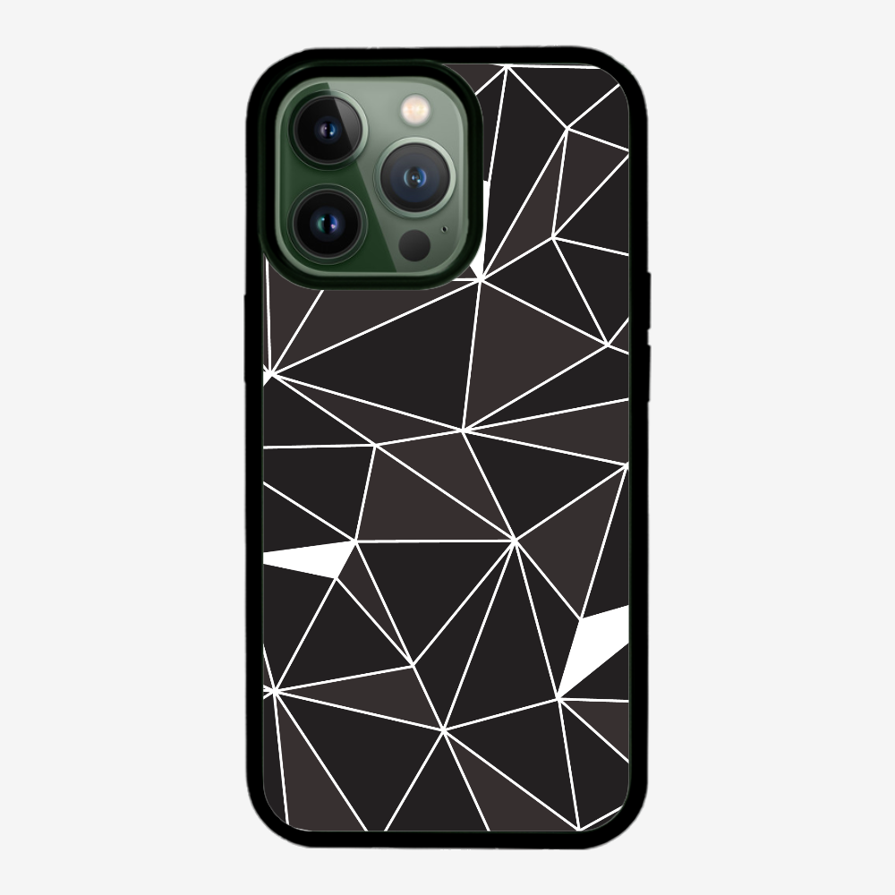 Black & White Polygon Phone Case