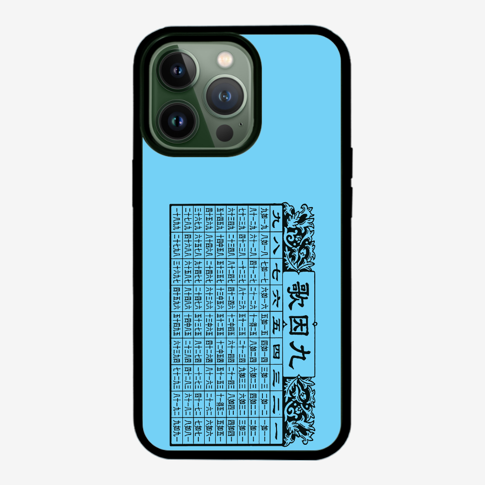 Multiplication Table Phone Case