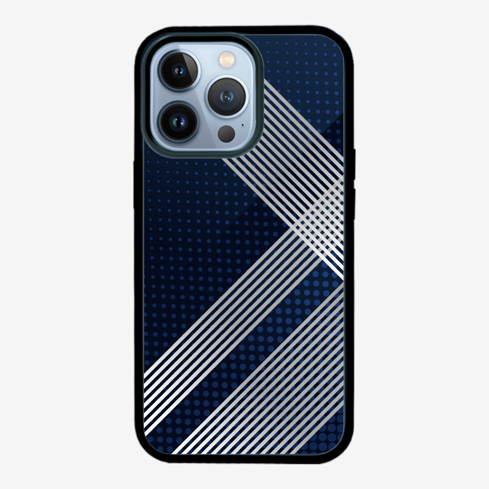 White Stripes Diagonal Phone Case