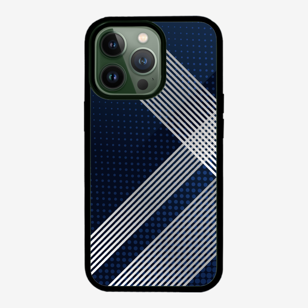 White Stripes Diagonal Phone Case