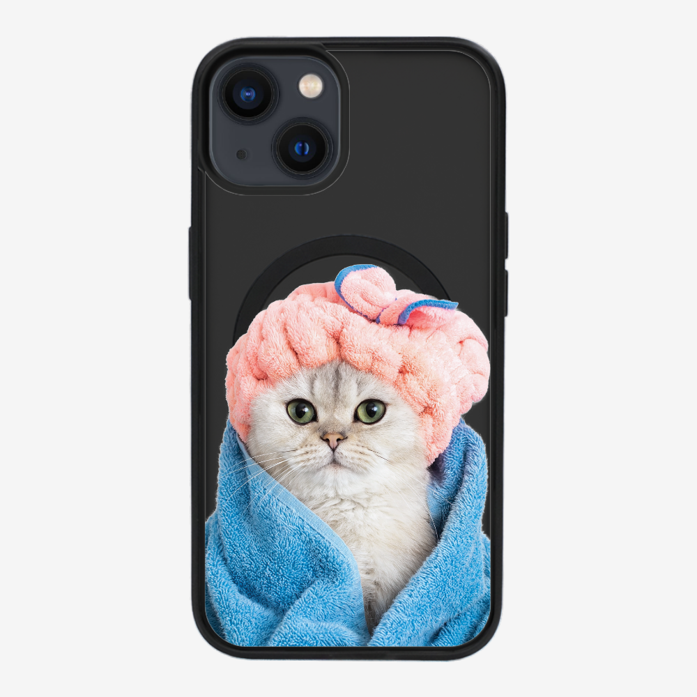 Cute White Kitten (Transparent) Phone Case