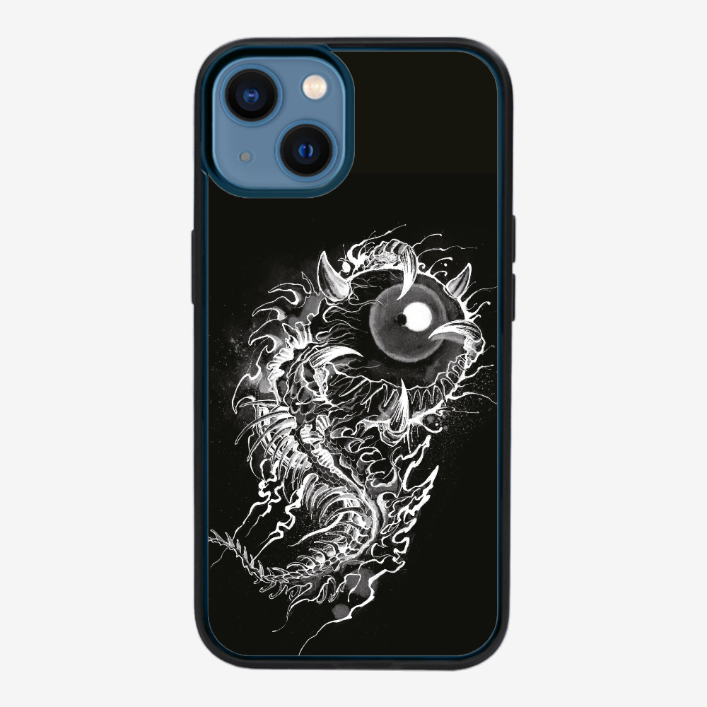 Fish Monster (Black) Phone Case