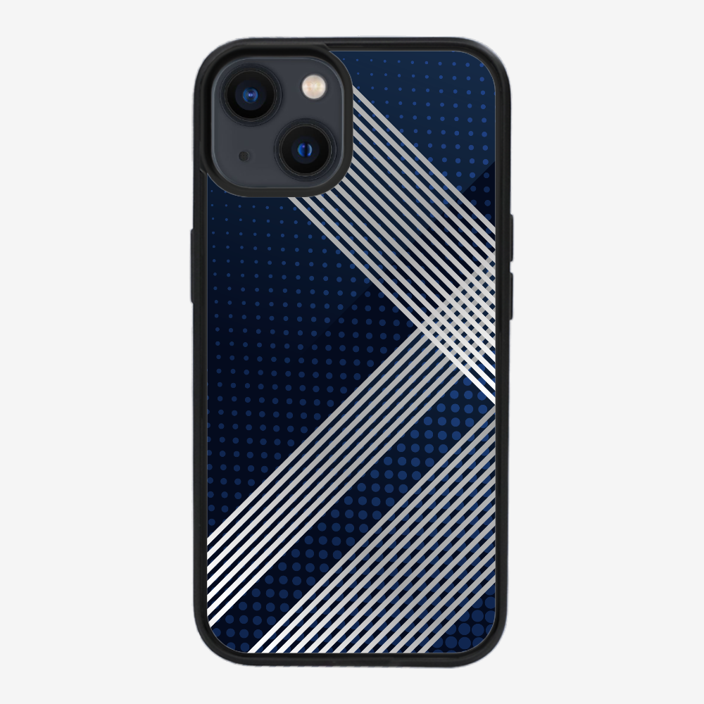 White Stripes Diagonal Phone Case