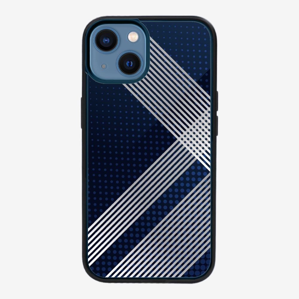 White Stripes Diagonal Phone Case