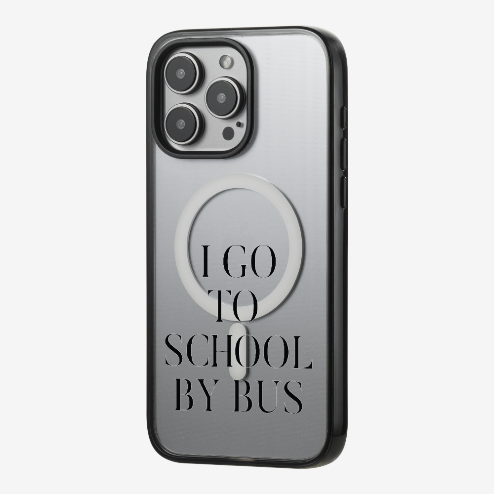 I Go to School by Bus Phone Case