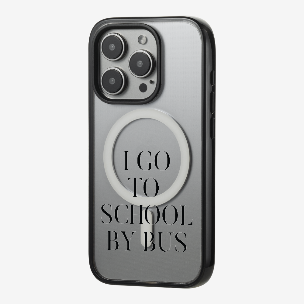 I Go to School by Bus Phone Case