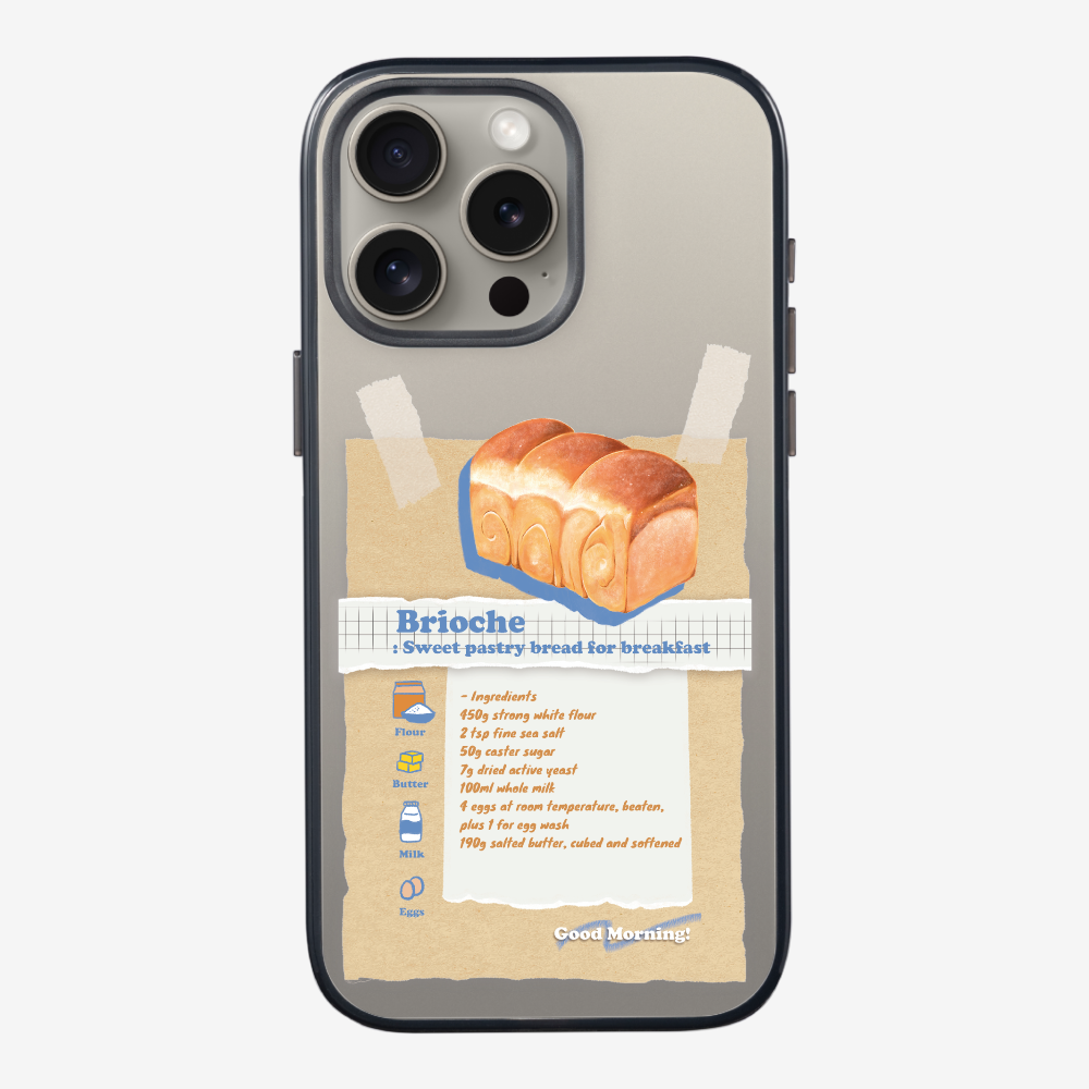 Brioche Bread Recipe Memo Phone Case