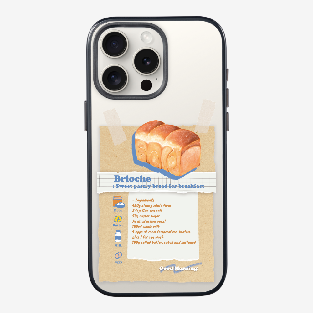 Brioche Bread Recipe Memo Phone Case