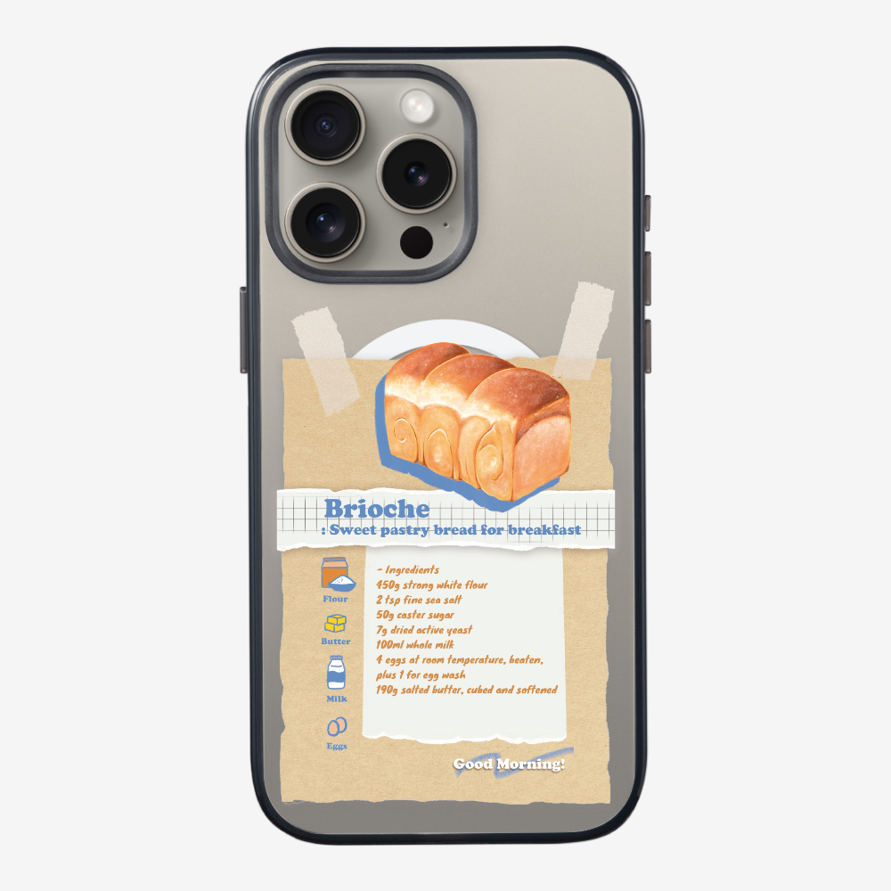 Brioche Bread Recipe Memo Phone Case