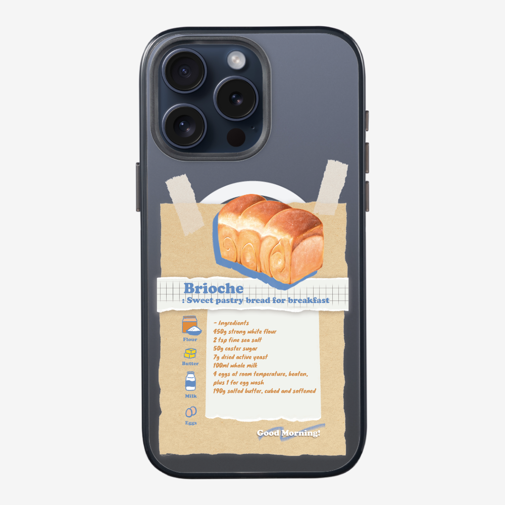 Brioche Bread Recipe Memo Phone Case