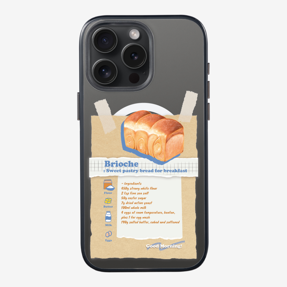 Brioche Bread Recipe Memo Phone Case