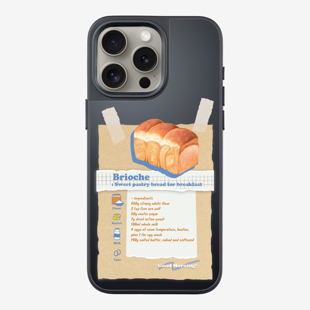 Brioche Bread Recipe Memo Phone Case