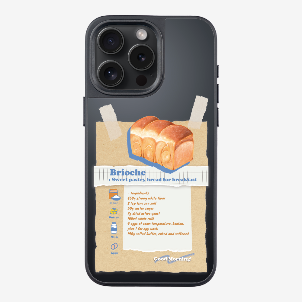 Brioche Bread Recipe Memo Phone Case