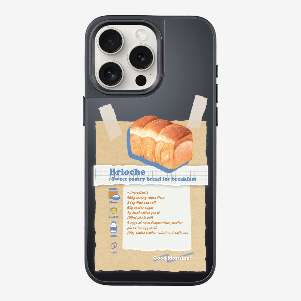 Brioche Bread Recipe Memo Phone Case