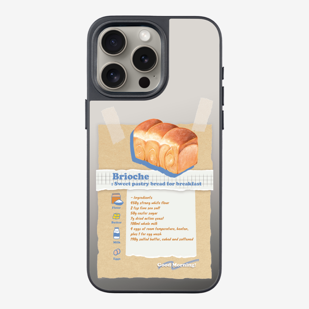 Brioche Bread Recipe Memo Phone Case