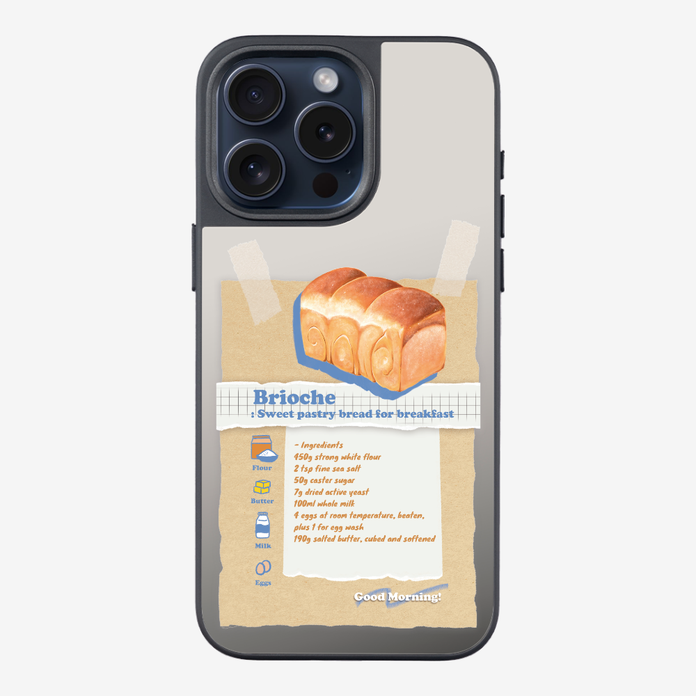 Brioche Bread Recipe Memo Phone Case