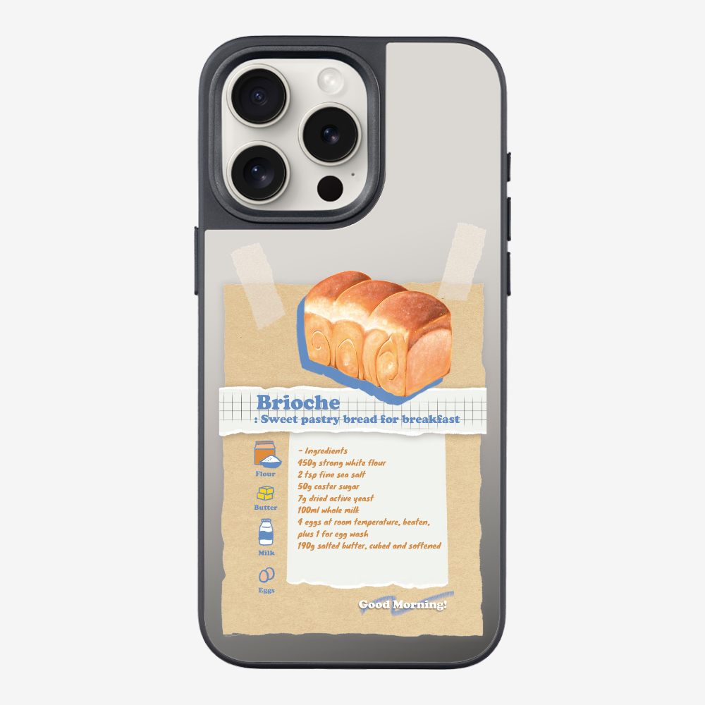 Brioche Bread Recipe Memo Phone Case