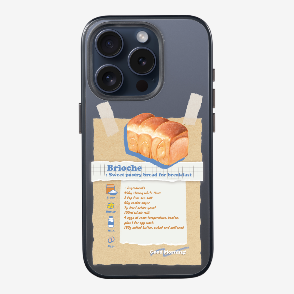 Brioche Bread Recipe Memo Phone Case