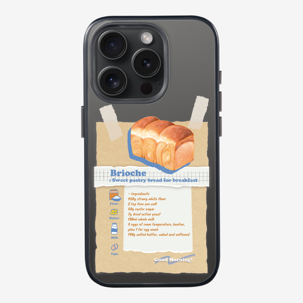 Brioche Bread Recipe Memo Phone Case