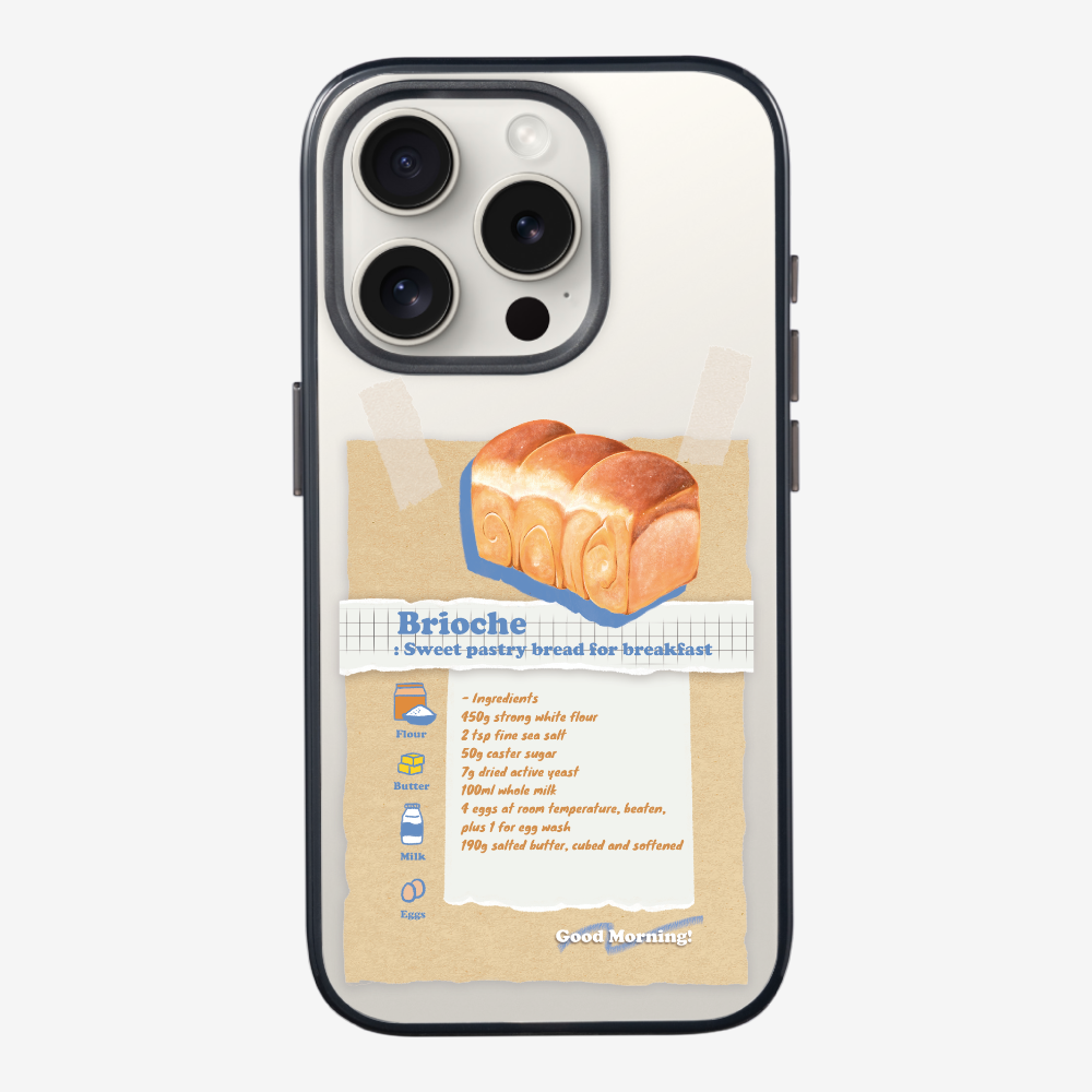 Brioche Bread Recipe Memo Phone Case