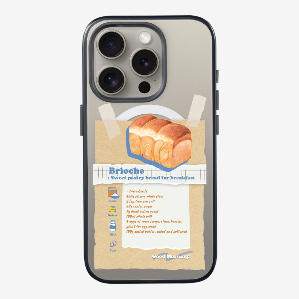 Brioche Bread Recipe Memo Phone Case