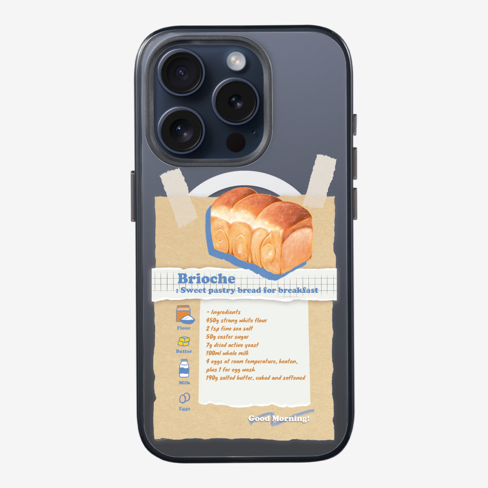 Brioche Bread Recipe Memo Phone Case