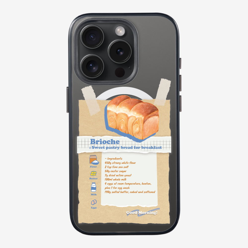 Brioche Bread Recipe Memo Phone Case