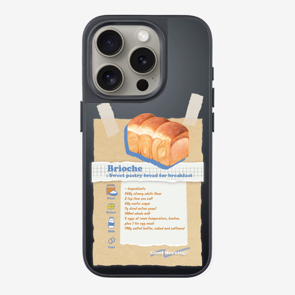 Brioche Bread Recipe Memo Phone Case